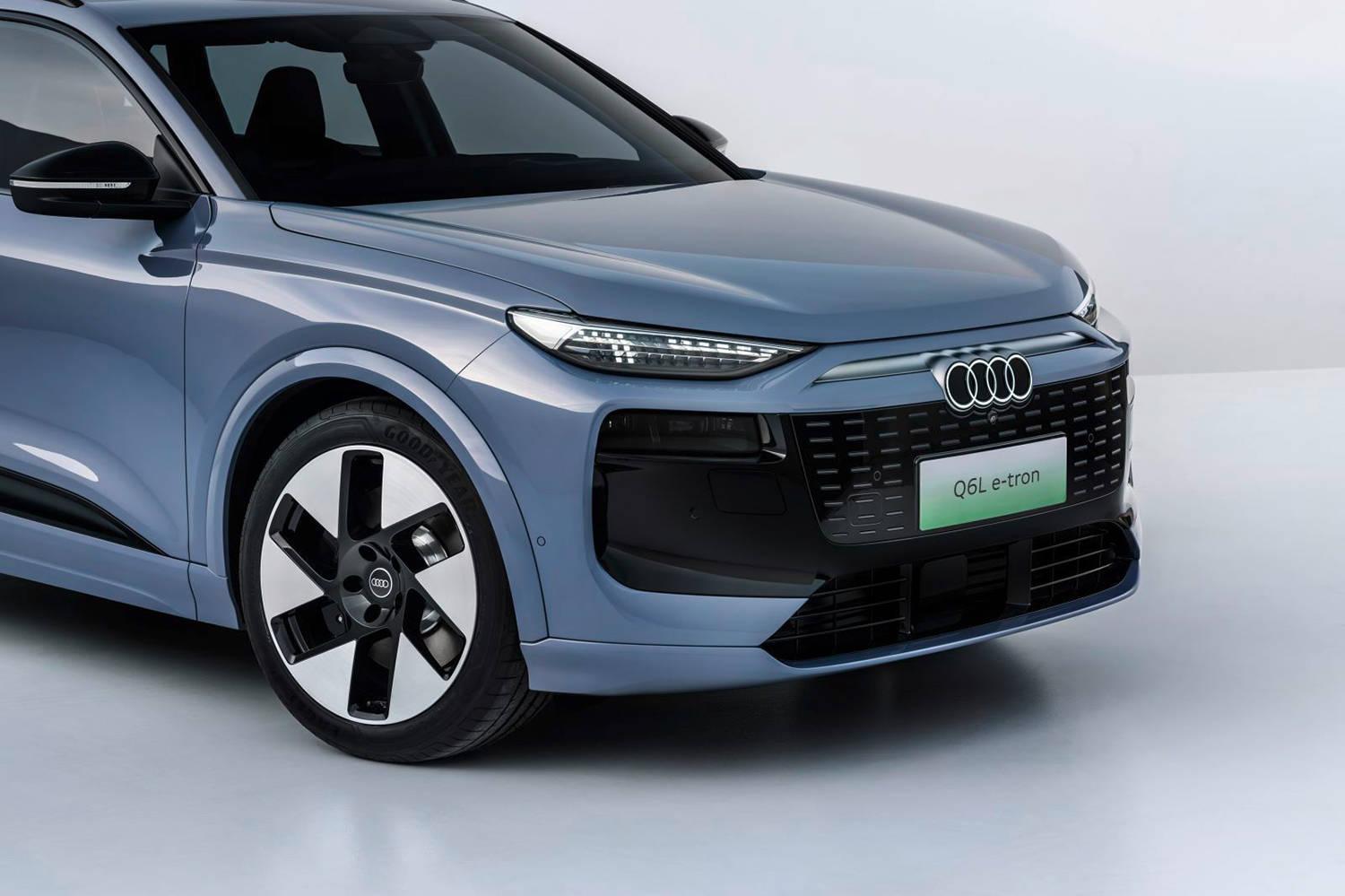 吾与纯电macan孰美 实拍奥迪q6l e-tron/2025交付