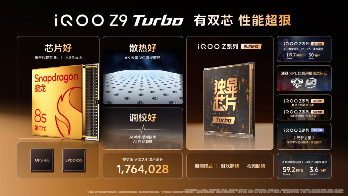 iqoo z9系列新品正式发布:蓝海电池 旗舰双芯,售价1199元起